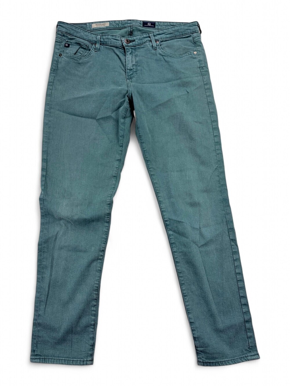 AG Adriano Goldschmied Stevie Ankle Jeans Teal Size 32